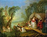 Jean Baptiste Joseph Pater Fete Galante painting